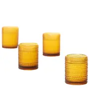 Fortessa Set of 6 Jupiter Glass DOF Amber Glasses