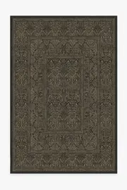 200' x 290' | Machine Washable Runner Rug | Kid & Pet Friendly | Indoor Rug | Bluebell Soft Black Rug by Morris & Co. | Ruggable