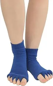 [Generic] Toeless Yoga Socks, Yoga Socks for Women, Toeless Socks, Open Toe Socks Women, Pilates Toe Socks
