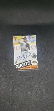 Mauricio Dubon 2020 TOPPS SERIES 2 1985 Black Parallel AUTO 80/199 Giants rc sp