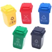5 Pcs Recycling Bin Sand Table Trash Can Micro Landscaping Decor