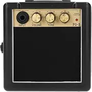 Mini Guitar Amp Small Electric Guitar Amplifier, Portable Small Speaker Effects Accessories Mini Musical Instrument with Headphone Jack and Aux Input for Bass Guitar Desktop Practice