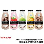 THAICOCO 泰國 無麩質 椰奶飲 280ML 巧克力 草莓 咖啡 芒果 原味 椰子奶 植物奶 素食