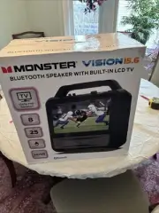 MONSTER VISION 15.6 BLUETOOTH SPEAKER WITH BUILT-IN LCD TV SEALED