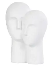 Peyton Lane People White Polystone Head Sculpture with Speckled Detailing