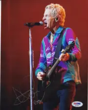 KEVIN CRONIN : "REO SPEEDWAGON" GUITARIST/VOCALIST SIGN IN-CONCERT PHOTO PSA