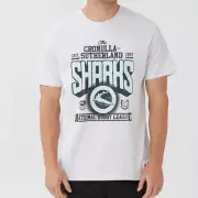 Cronulla Sharks NRL 2022 Cotton On Vintage Tee T Shirt S-2XL!
