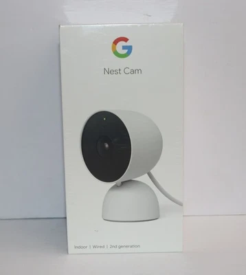 Google Nest Indoor Wired Security Camera 2nd Gen Snow (GJQ9T)
