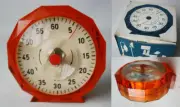 VINTAGE 70'S WIND UP MECHANICAL TIMER CHRONOMETER RINGER KECSKEMET HUNGARY NEW
