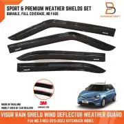 VISOR RAIN SHIELD WIND DEFLECTOR WEATHER GUARD FOR MG 3 MG3 2015-2023 Hatchback