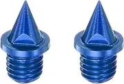 [uxcell] 2pcs Track Spikes 1/4 Inch Carbon Steel Lightweight Replacement Spikes for Sprint Short Running Track Shoes, Blue