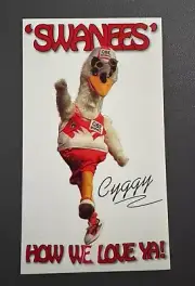 AFL SYDNEY SWANS CYGGY SWANEES HOW WE LOVE YA LOGO 1990-1996 STICKER