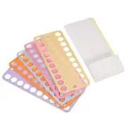 1Set Plastic Floss Bobbins, Thread Cards Cross DIY Sewing Storage, Multicolored