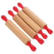 4Pcs Nonstick Boy Girl Rolling Pins For Baking Dough Clay Kitchen Use