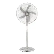 Heller 50cm Pedestal Fan with Remote Control Chrome