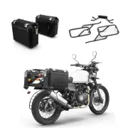 ROYAL ENFIELD Adventure Pannier Box & Railing Set Black, Himalayan & Scram