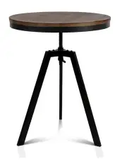[Artiss] Bar Table 67-86CM Height Round in Brown