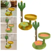 Cat Climbing Tree and Condo Plush Perch for Resting Indoor Cats Interactive