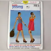 Burda Young Fashion Sewing Pattern 7681 Dress and Vest Sizes 6-18 UNCUT