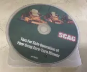 Scag Zero Turn mower tips for safe operation DVD. New