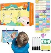 Wipe Clean Activity Books | Erasable Pen Control Book - Tracing Books Learning Toys Preschool Enhance Motor Skills & Cognitive Development