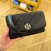 Tory Burch Willa Quilted Nylon Chain Wallet Crossbody Clutch Bag 165924
