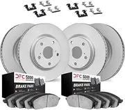 Dynamic Friction Company Front and Rear Brakes and Rotors| Hardware Included| Front and Rear 5000 Advanced Brake Pads and Rotors Kit| Fits 1992 Mercedes-Benz 400SE; 1993 Mercedes-Benz 400SEL, 500SEC
