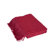 Auskin Alpaca Throw Sofa/Bed Decorative Blanket 145x185cm Cherry Melange