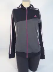 Adidas Golf Climalite Black Zip Front Rangewear Heathered Hoodie Women's Small S