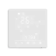 MOES WHT-S02 Tuya Matter Smart WiFi Thermostat Electric/Water/Boiler Heating Glass Panel Temperature Controller Weekly P