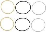 [SAFIGLE] 6pcs Slip Shirt Sleeve Holders for Men Women Elastic Metal Arm Bands Adjustable Compression Sleeves for Both Genders