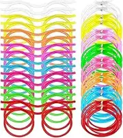 16Pcs Silly Straw Glasses, Novelty Fun Loop Drinking Funny Straw Glasses for Kids Drink Birthday Parties (8 Colors)