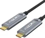 Fiber Optic USB C to USB C Cable 15M/50FT, 10Gbps High-Speed Long Distance Data Transfer USB 3.2 Extension Cable, AOC for VR/AR, Quest2, Webcam, Camera, Mini PC and More
