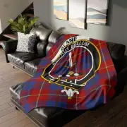 Blane Clan Crest Scottish Tartan Blanket