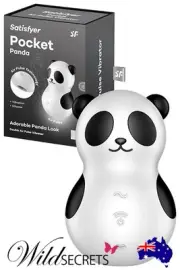 NEW Satisfyer Pocket Panda 3.4 inch Air Pulse Clitoral Stimulator, Sex Toy