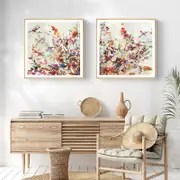 Coming Spring Square Size 2 sets Canvas Print