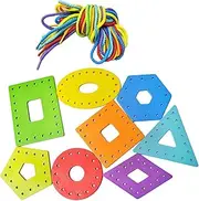 Yunhgft Wooden Lace -up Tickets, Travel Toys, Preschool, Thread Game, Educational Children, Valentine's Day Gifts, Toys for Early Development for