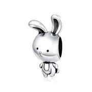 Silver plating Rabbit Animal Charm for Bracelet & Bangle Jewelry