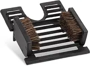 Relaxdays Cast Iron Shoe Scraper Brush Boot Jack Antique Design Outdoor Shoe Cleaner Black