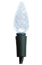 Clear Color Cool Touch C6 LED Berry Shaped Christmas Light Set of 70 Lights