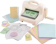 Vaessen Creative Cut Easy + A5, Large Die Cutting and Embossing Machine, Starter Kit Including Coloured Cardboard, Cutting Dies and Embossing Folder, Dies for Crafts and Embossing, Ideal for Card