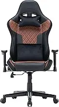 Professional Gaming Chair, Big and Tall Home Office Desk Chair Computer Chair with RGB Led Lights Office Chair Pu Leather Gaming Chairs Swivel Racing Style Video Game Chair with Lumbar Support for Adu