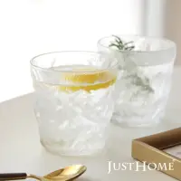 在飛比找momo購物網優惠-【Just Home】冷霧石紋玻璃冷水杯300ml(6件組)