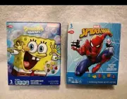 NEW Lot Of 2 SEALED SpongeBob & Spiderman Fruit Snacks. 3 Packs Each.