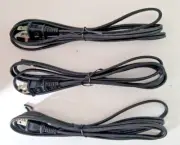 3 Pack - 6 ft Lamp Cord w/ Open End, Polarized Plug, UL Listed 2-Prong NEW