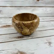 Spectacular Spalted Maple Yarn Bowl 5"