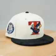 New Era Toronto Blue Jays Size 7 1/2 Chrome Corduroy Fitted Hat Cap 30th Season