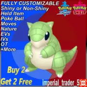 Pokémon Sword and Shield ✨ Shiny Sandshrew ✨ W/ Best 6IV Customizable