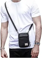 [SYCNB] Small Crossbody Bag for Men, Mini Messenger Bag Shoulder Bag for Phone Passport