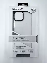 Nimbus 9 Iphone 14 Plus / 13 Plus Clear Case 10 Feet Drop Protection FREE GLASS